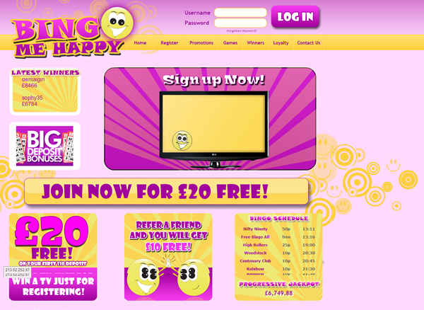 Bingo Me Happy - spela bingo med extra glädje